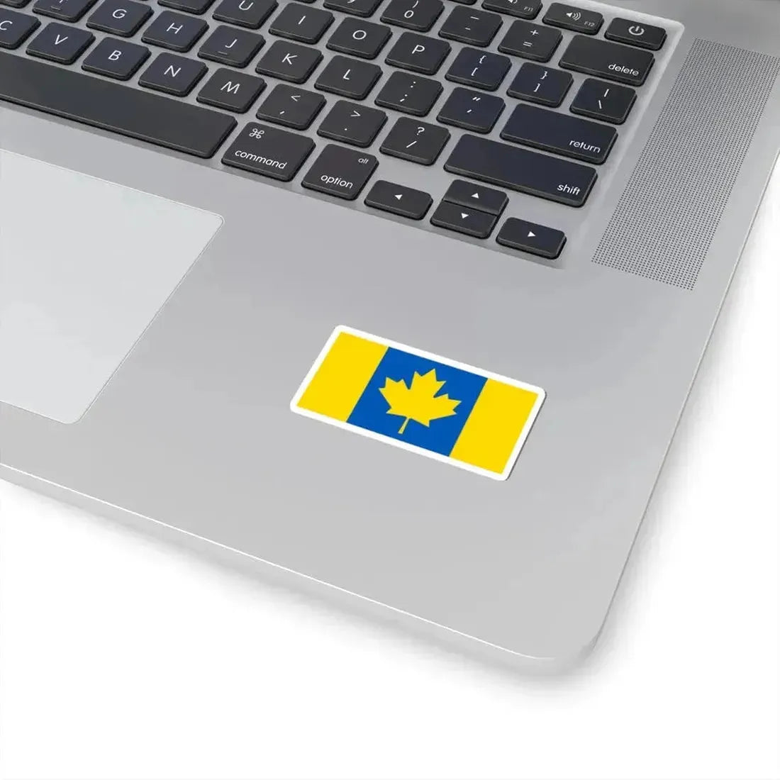 Flag of Ukrainian-Canadians (Canada) STICKER Vinyl Kiss-Cut Decal - The Sticker Space