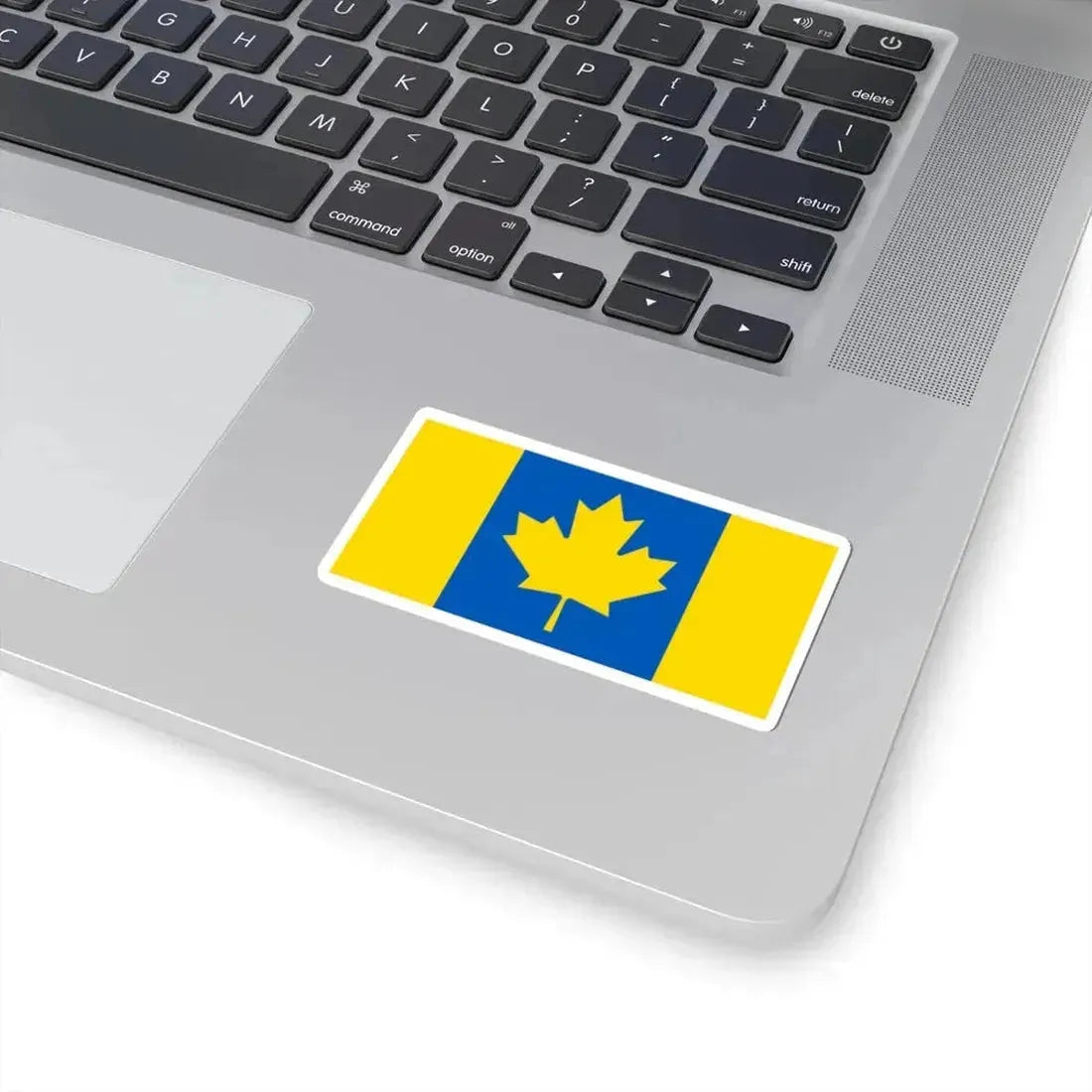Flag of Ukrainian-Canadians (Canada) STICKER Vinyl Kiss-Cut Decal - The Sticker Space