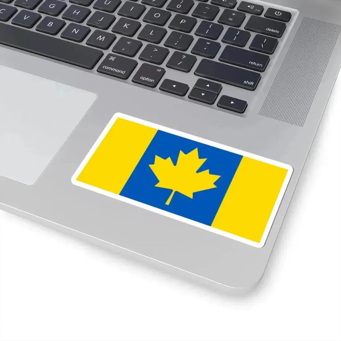 Flag of Ukrainian-Canadians (Canada) STICKER Vinyl Kiss-Cut Decal - The Sticker Space