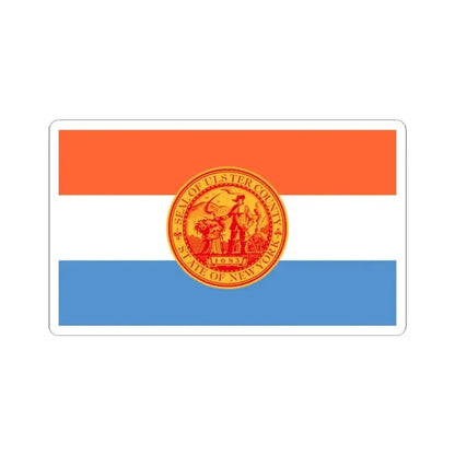 Flag of Ulster County New York (United States) STICKER Vinyl Kiss-Cut Decal 2 Inch White - The Sticker Space