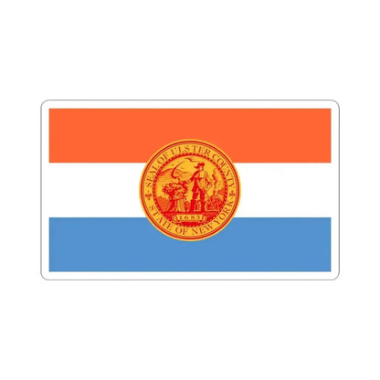 Flag of Ulster County New York (United States) STICKER Vinyl Kiss-Cut Decal 6 Inch White - The Sticker Space