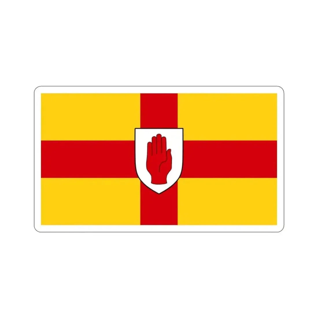 Flag of Ulster Ireland STICKER Vinyl Die-Cut Decal 2 Inch - The Sticker Space
