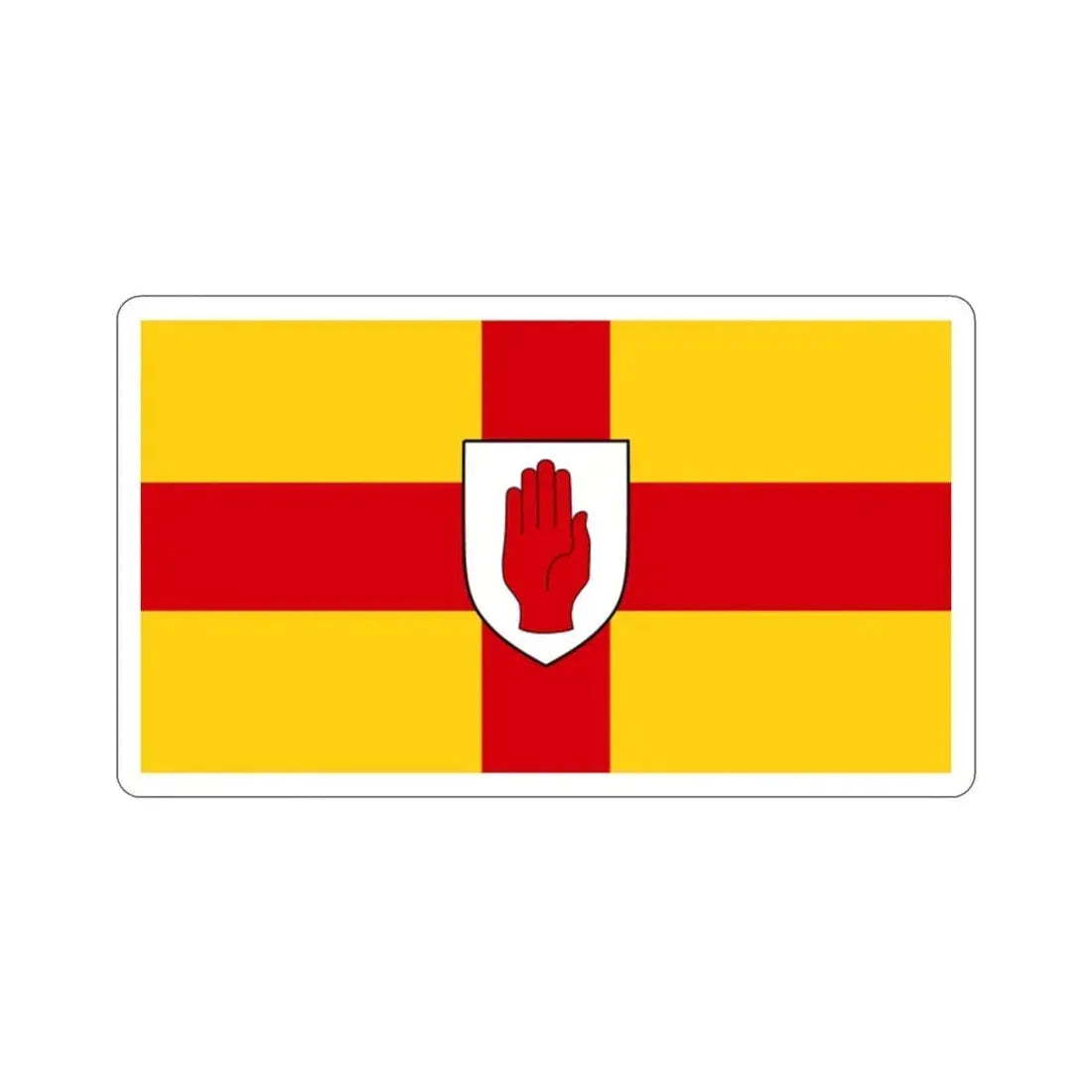 Flag of Ulster Ireland STICKER Vinyl Die-Cut Decal 2 Inch - The Sticker Space