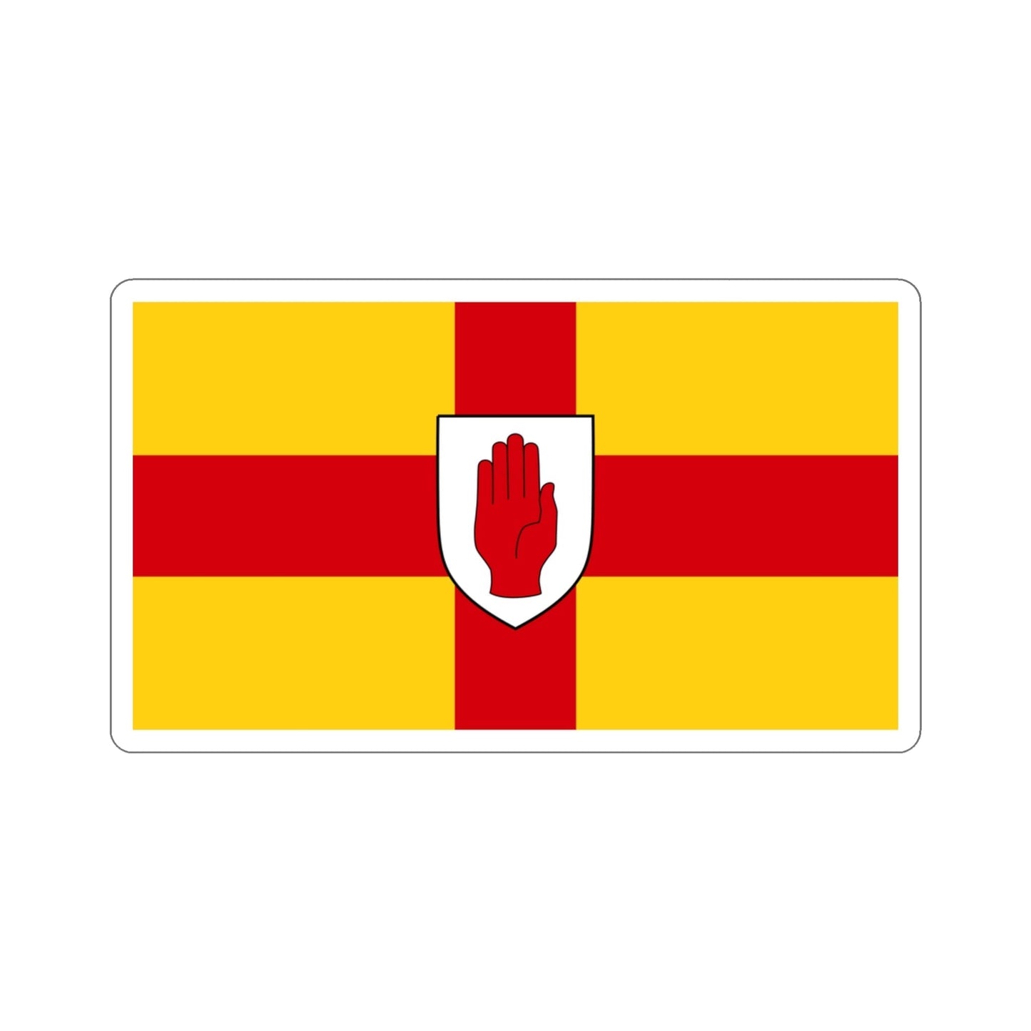 Flag of Ulster Ireland STICKER Vinyl Die-Cut Decal-3 Inch-The Sticker Space