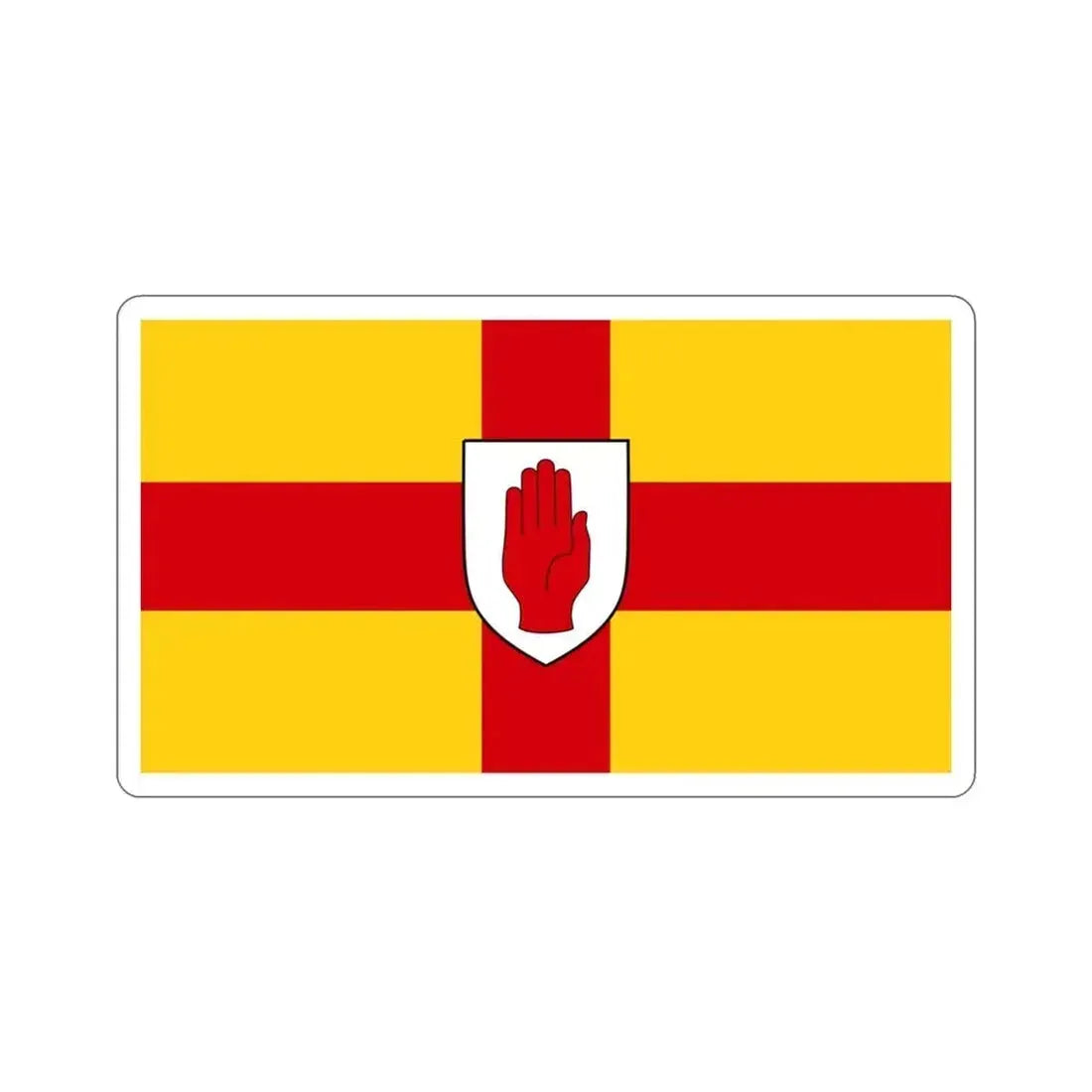 Flag of Ulster Ireland STICKER Vinyl Die-Cut Decal 3 Inch - The Sticker Space