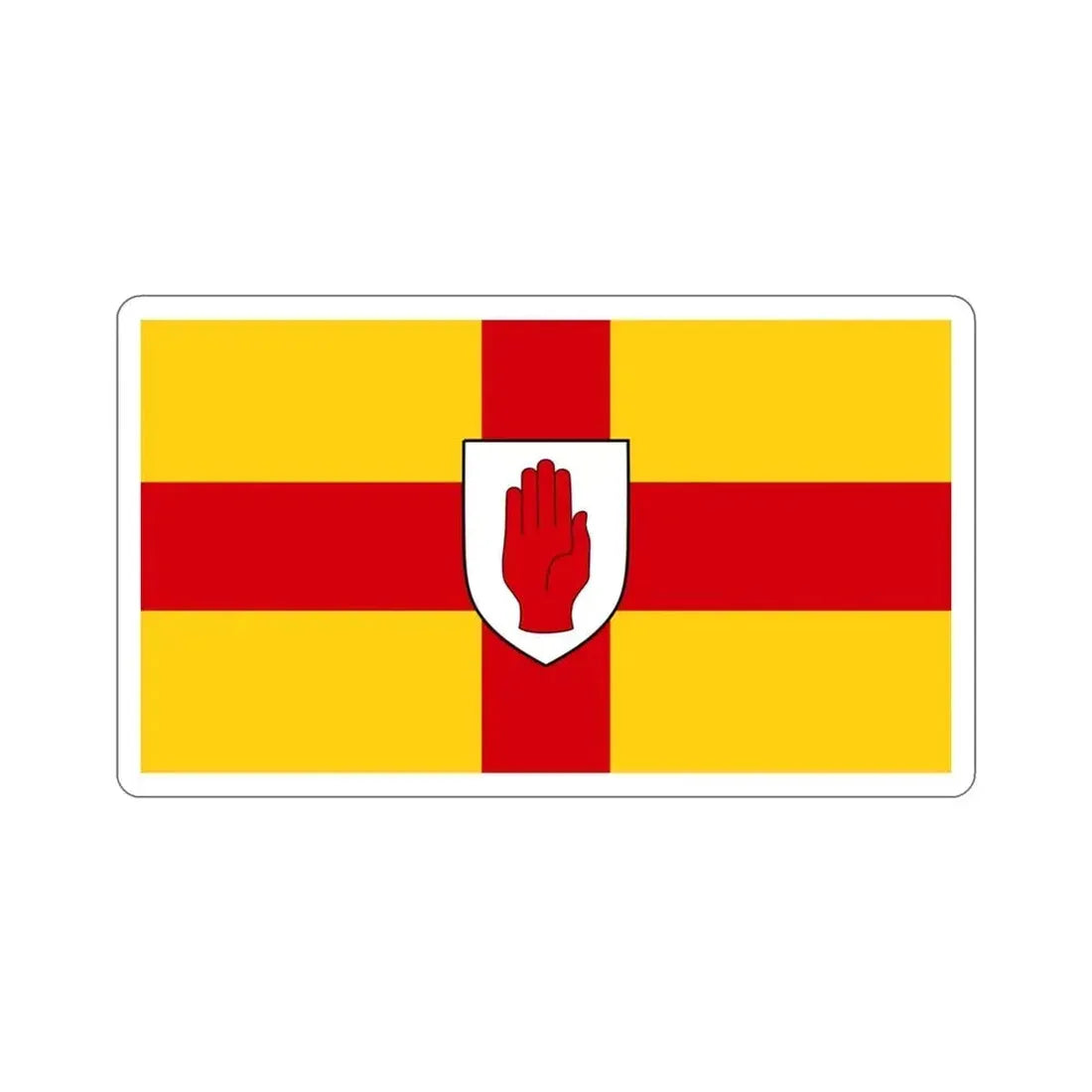 Flag of Ulster Ireland STICKER Vinyl Die-Cut Decal 3 Inch - The Sticker Space
