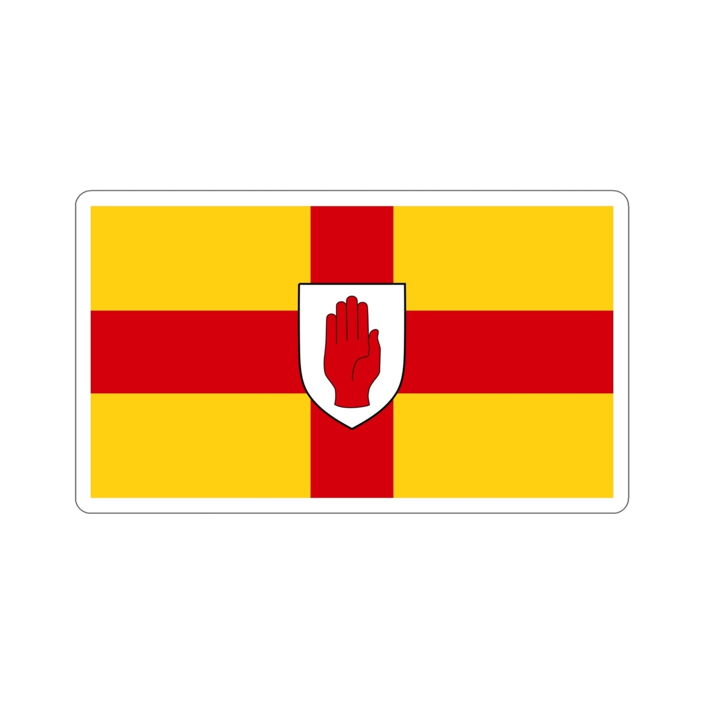 Flag of Ulster Ireland STICKER Vinyl Die-Cut Decal-4 Inch-The Sticker Space