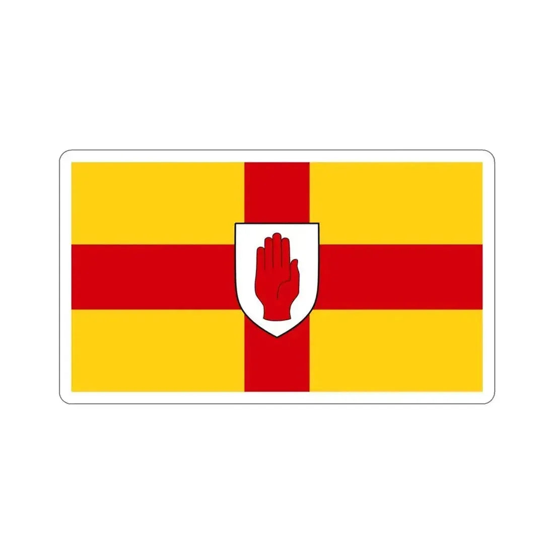 Flag of Ulster Ireland STICKER Vinyl Die-Cut Decal 4 Inch - The Sticker Space