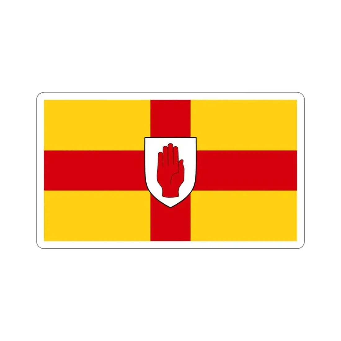 Flag of Ulster Ireland STICKER Vinyl Die-Cut Decal 4 Inch - The Sticker Space