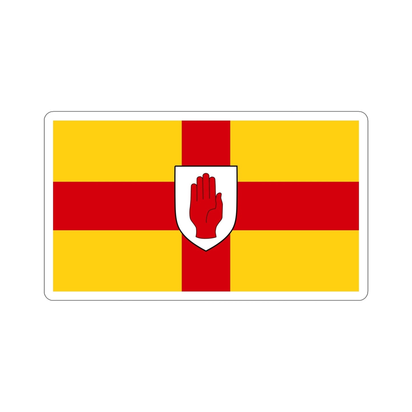 Flag of Ulster Ireland STICKER Vinyl Die-Cut Decal-5 Inch-The Sticker Space