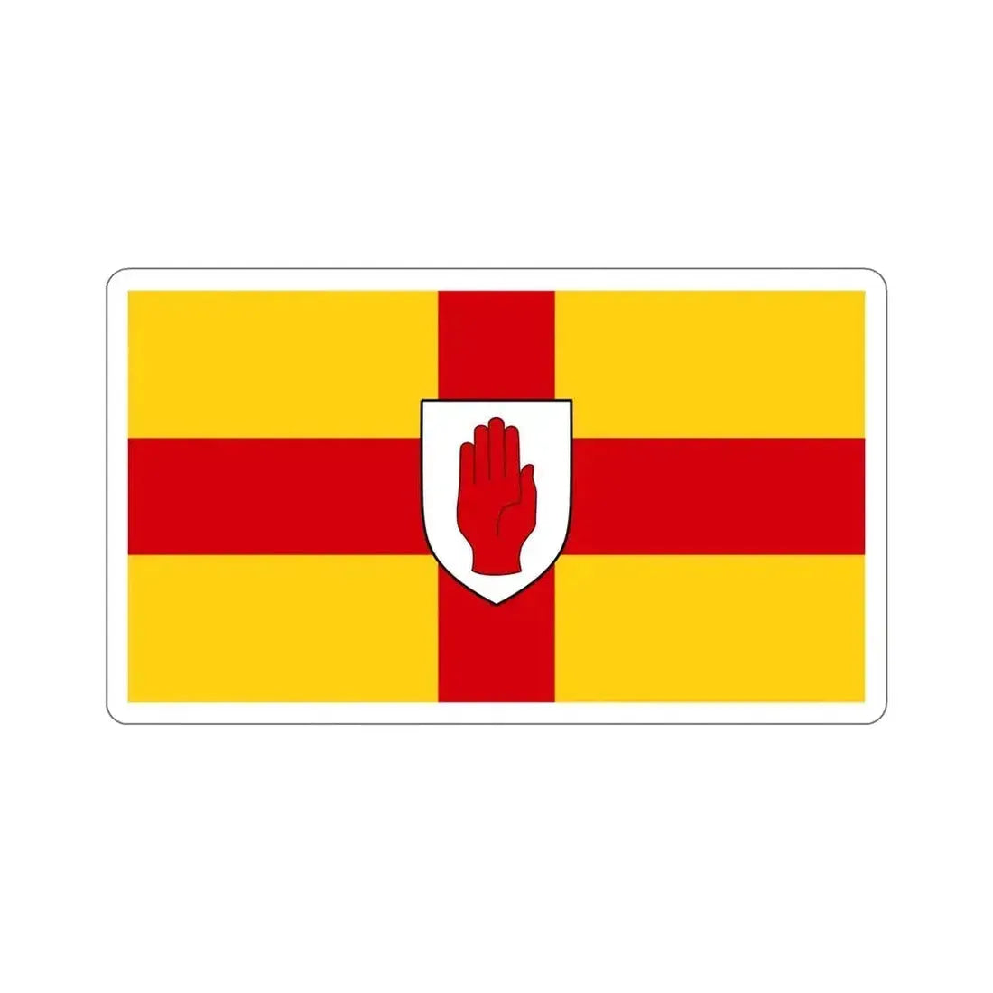 Flag of Ulster Ireland STICKER Vinyl Die-Cut Decal 5 Inch - The Sticker Space