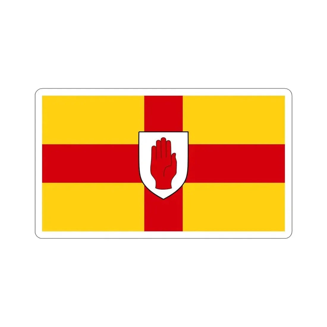 Flag of Ulster Ireland STICKER Vinyl Die-Cut Decal 5 Inch - The Sticker Space