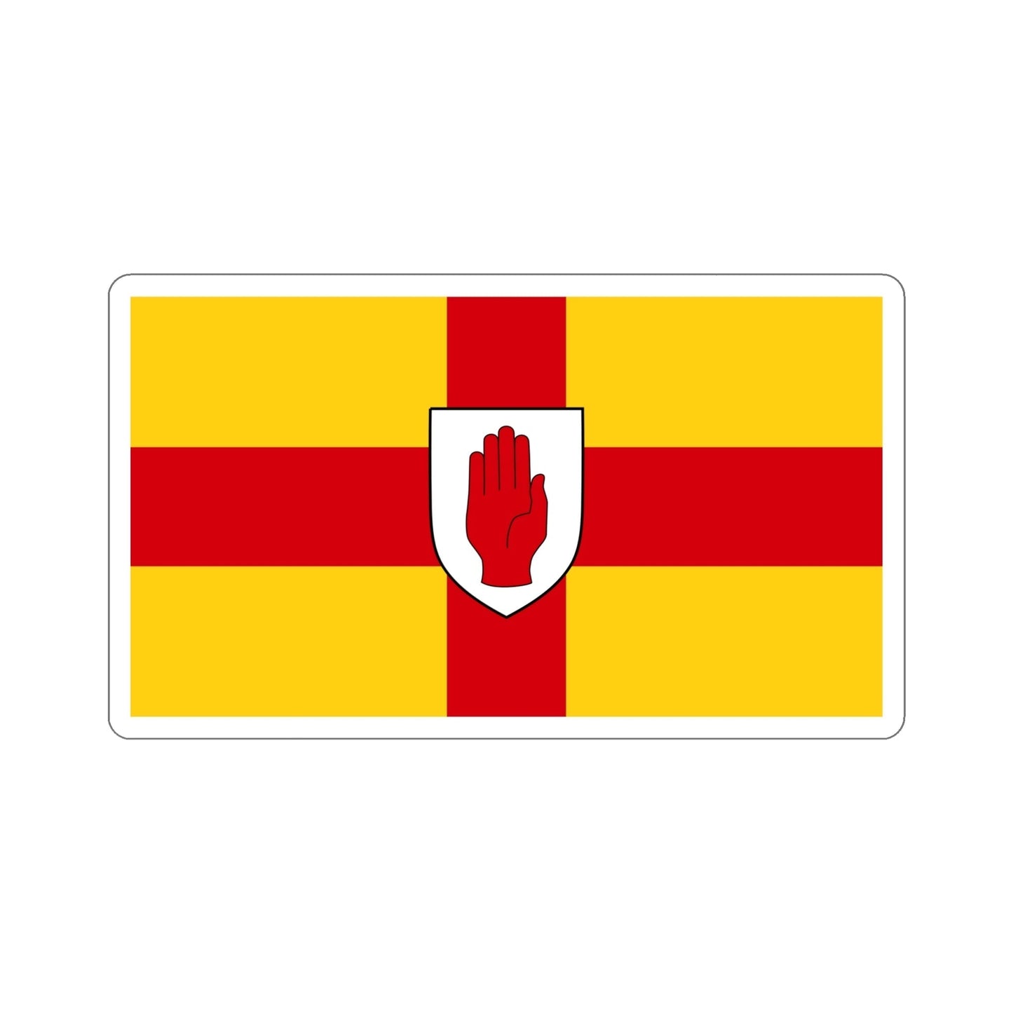 Flag of Ulster Ireland STICKER Vinyl Die-Cut Decal-6 Inch-The Sticker Space