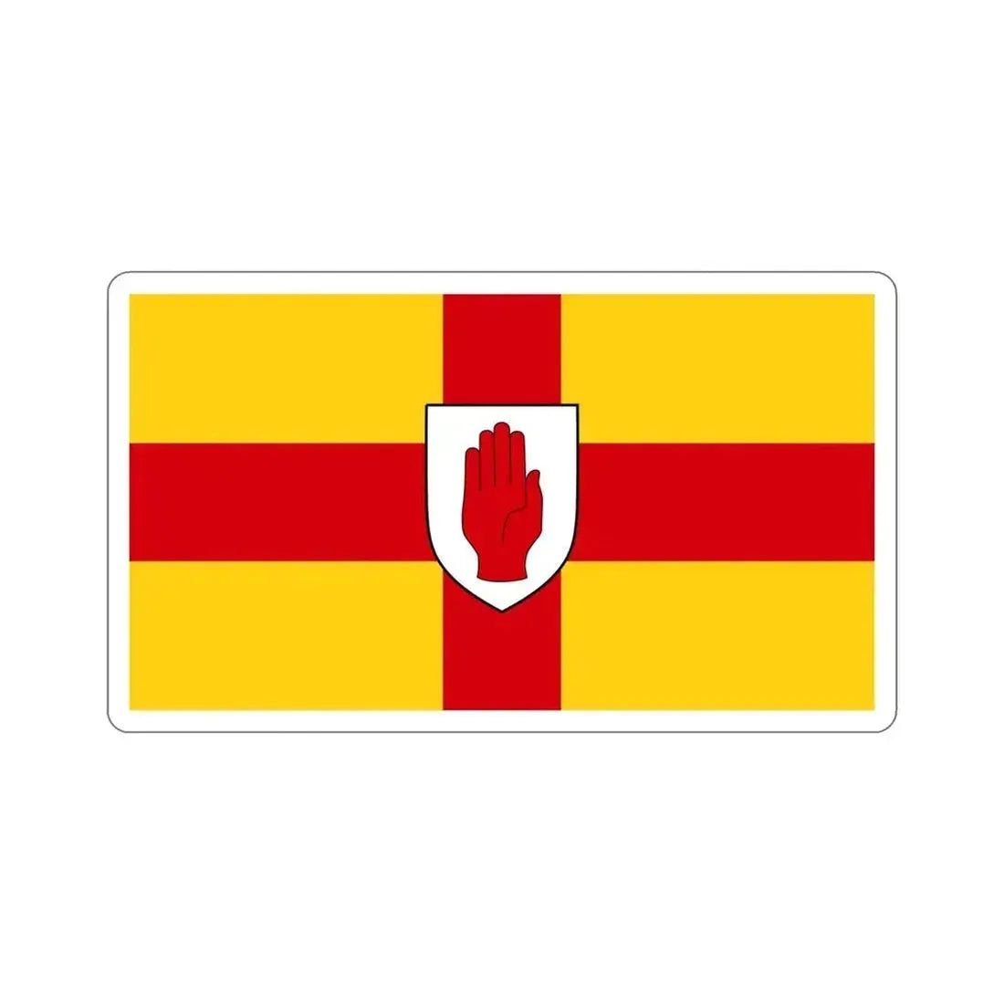 Flag of Ulster Ireland STICKER Vinyl Die-Cut Decal 6 Inch - The Sticker Space