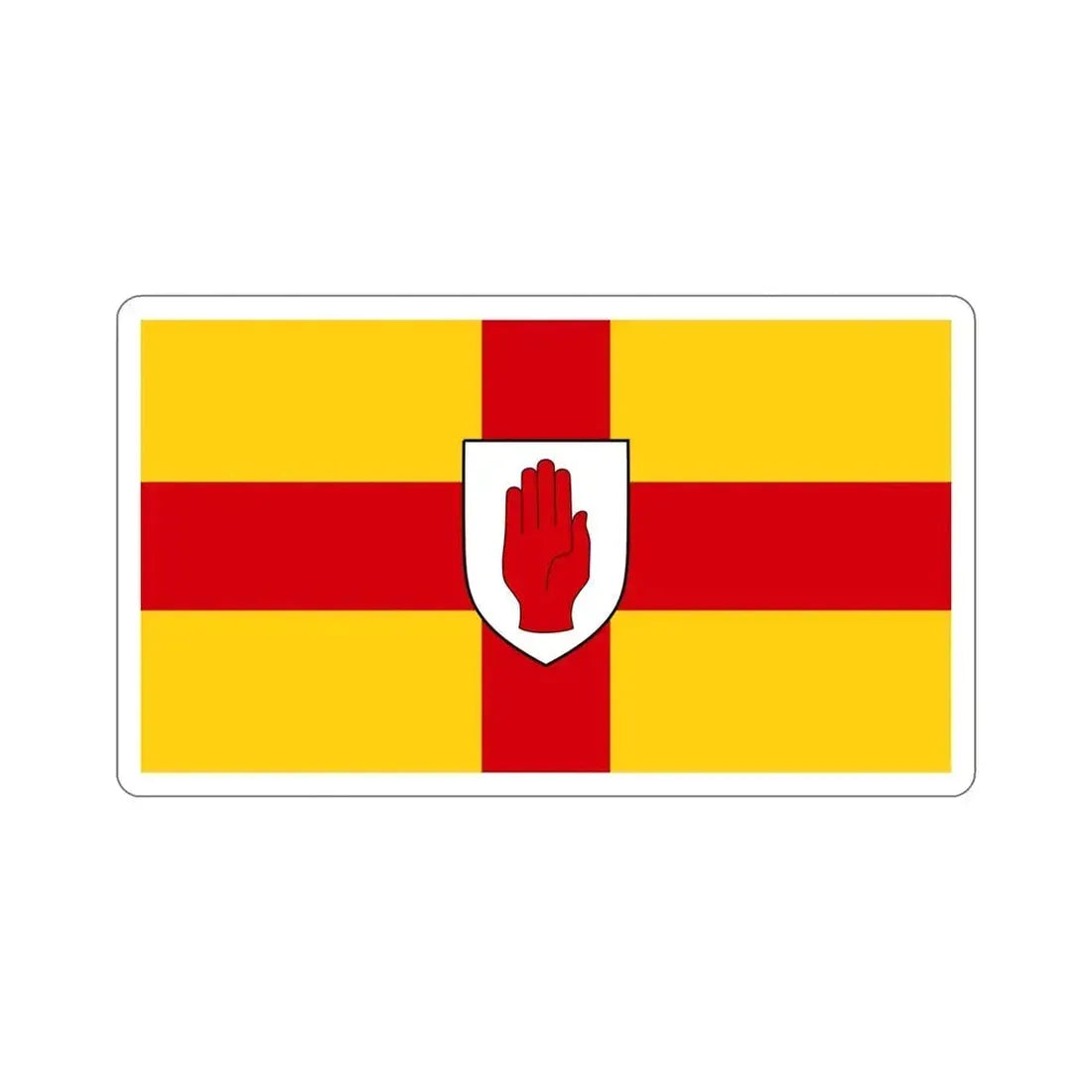 Flag of Ulster Ireland STICKER Vinyl Die-Cut Decal 6 Inch - The Sticker Space