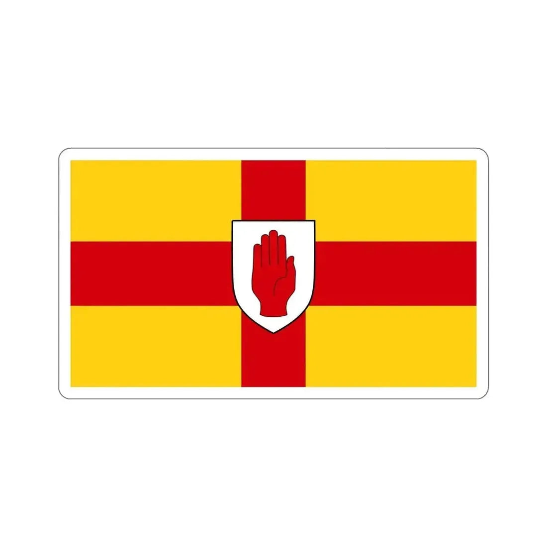 Flag of Ulster Ireland STICKER Vinyl Die-Cut Decal - The Sticker Space