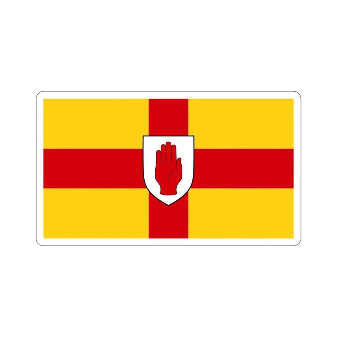 Flag of Ulster Ireland STICKER Vinyl Die-Cut Decal - The Sticker Space
