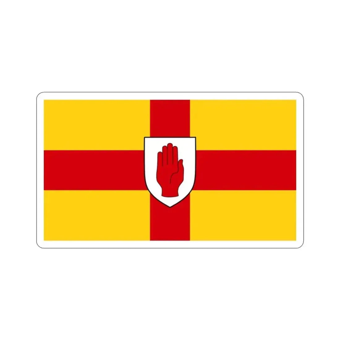 Flag of Ulster Ireland STICKER Vinyl Die-Cut Decal - The Sticker Space