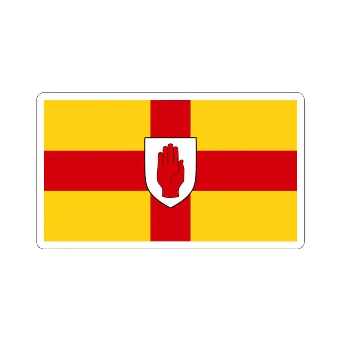 Flag of Ulster Ireland STICKER Vinyl Die-Cut Decal - The Sticker Space