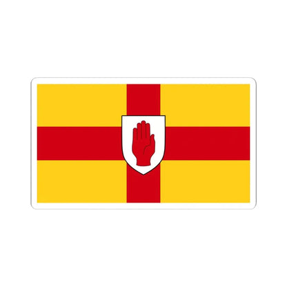 Flag of Ulster (Ireland) STICKER Vinyl Kiss-Cut Decal 4 Inch White - The Sticker Space