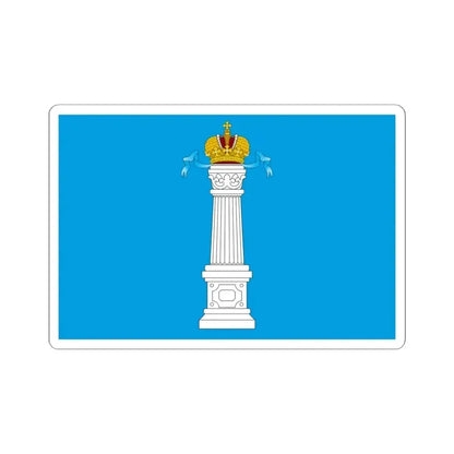 Flag of Ulyanovsk Oblast Russia - STICKER Vinyl Kiss-Cut Decal 6 Inch White - The Sticker Space