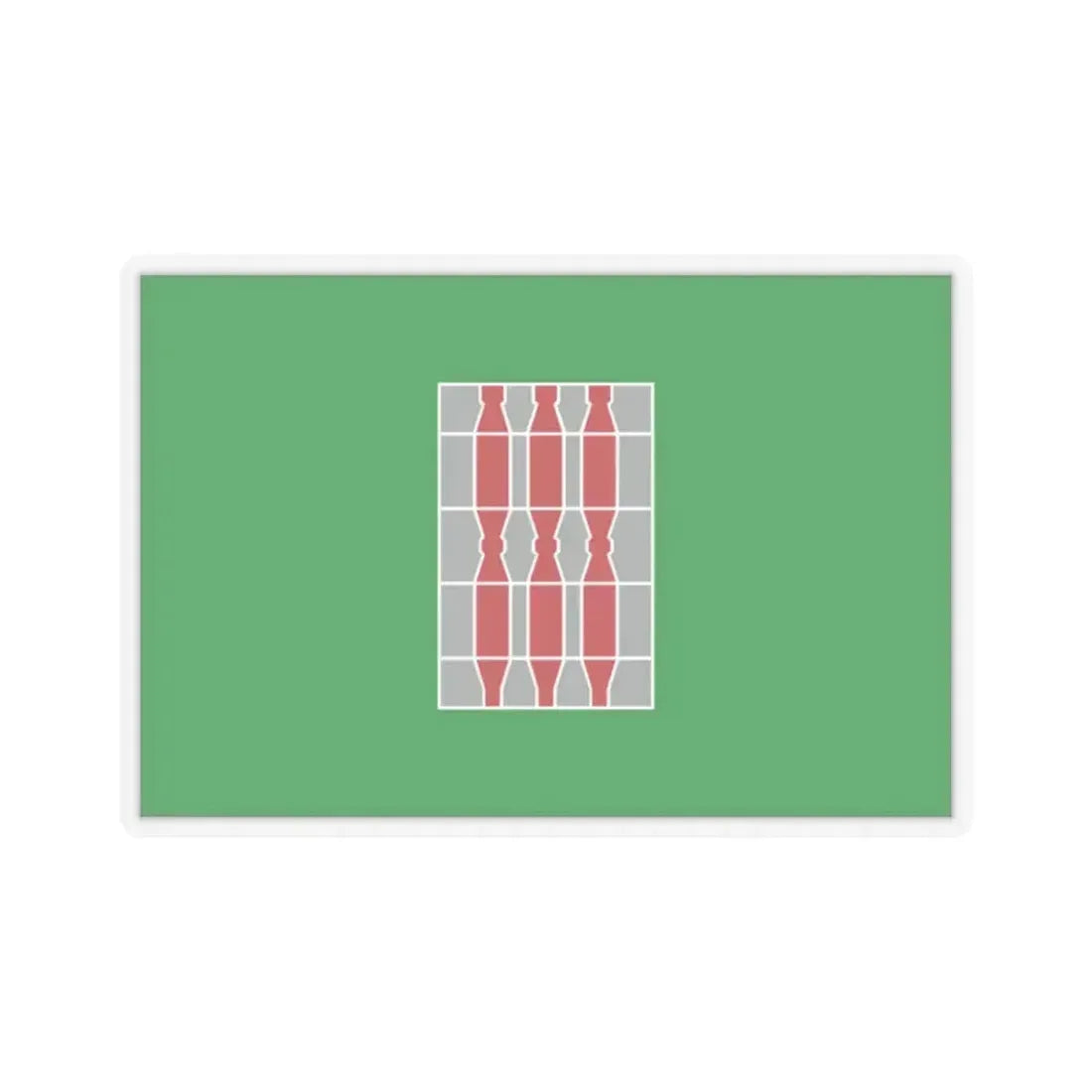 Flag of Umbria Italy - STICKER Vinyl Kiss-Cut Decal 2 Inch Transparent - The Sticker Space