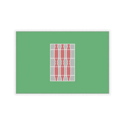 Flag of Umbria Italy - STICKER Vinyl Kiss-Cut Decal 2 Inch Transparent - The Sticker Space