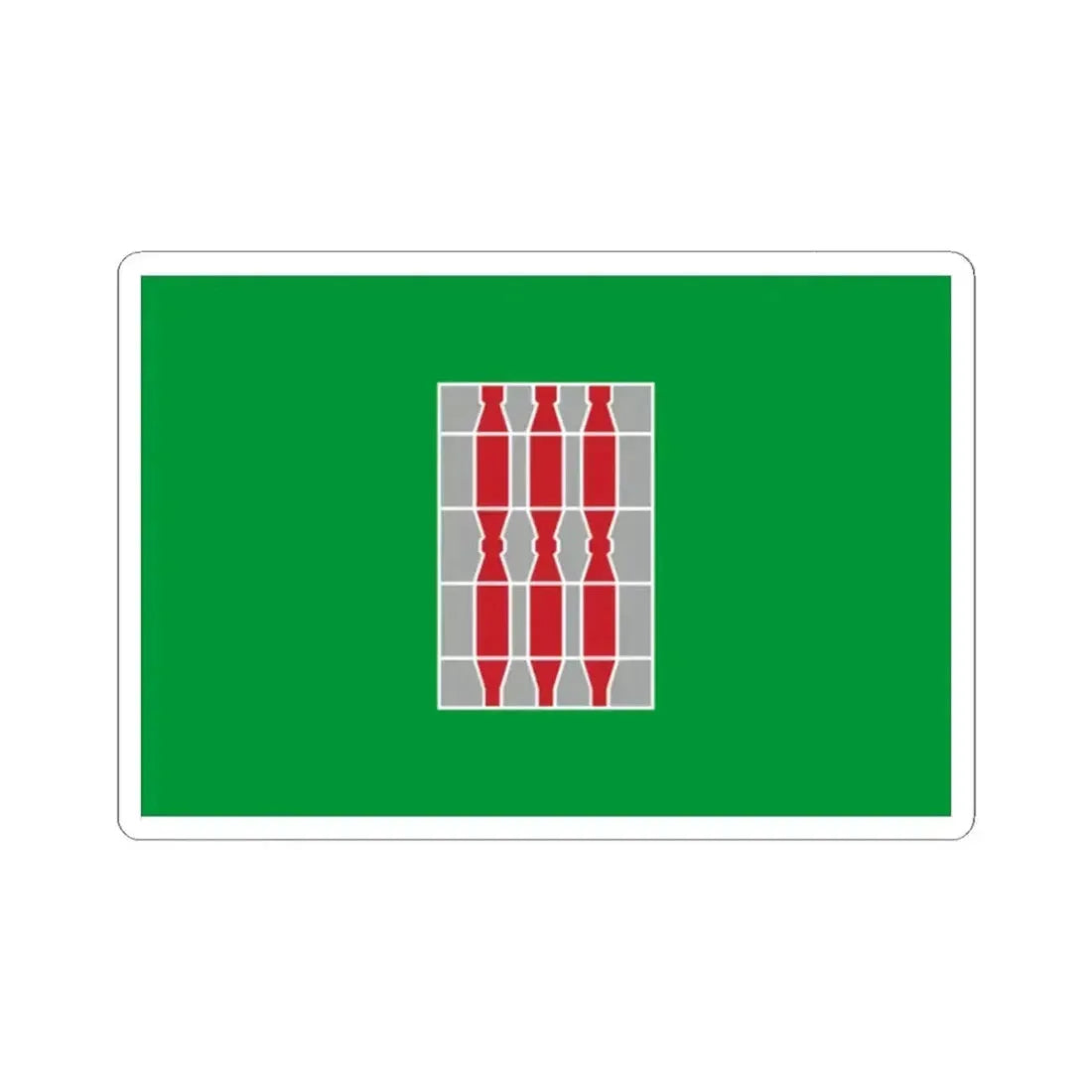 Flag of Umbria Italy - STICKER Vinyl Kiss-Cut Decal 2 Inch White - The Sticker Space