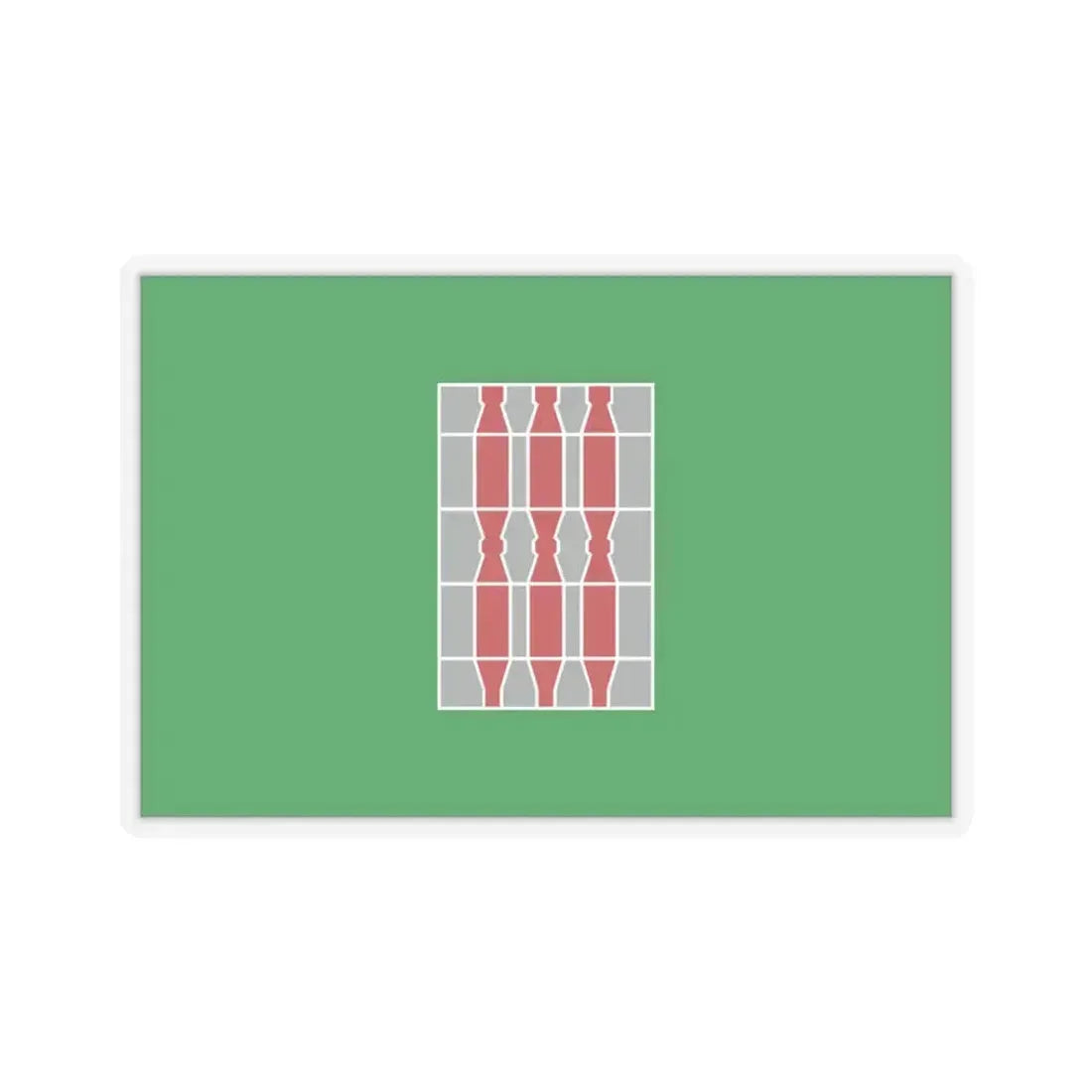 Flag of Umbria Italy - STICKER Vinyl Kiss-Cut Decal 3 Inch Transparent - The Sticker Space