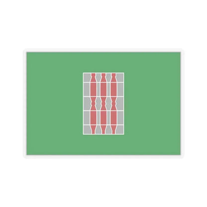 Flag of Umbria Italy - STICKER Vinyl Kiss-Cut Decal 3 Inch Transparent - The Sticker Space