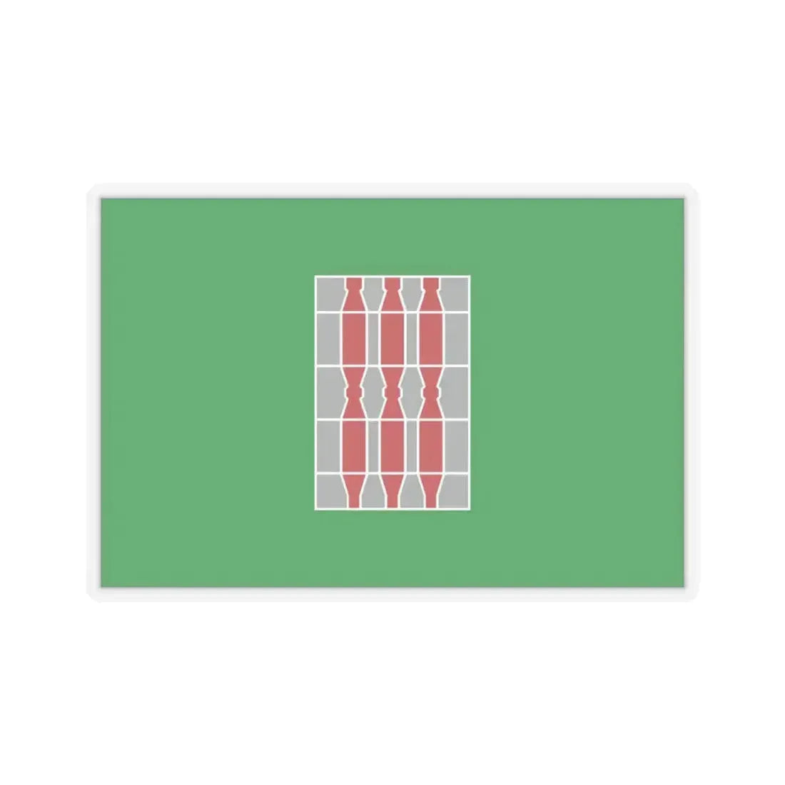 Flag of Umbria Italy - STICKER Vinyl Kiss-Cut Decal 4 Inch Transparent - The Sticker Space