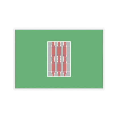 Flag of Umbria Italy - STICKER Vinyl Kiss-Cut Decal 4 Inch Transparent - The Sticker Space