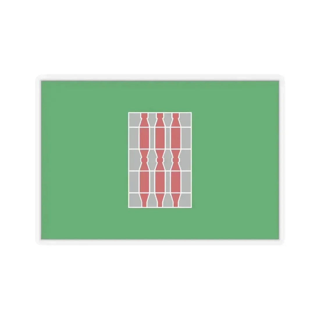 Flag of Umbria Italy - STICKER Vinyl Kiss-Cut Decal 6 Inch Transparent - The Sticker Space