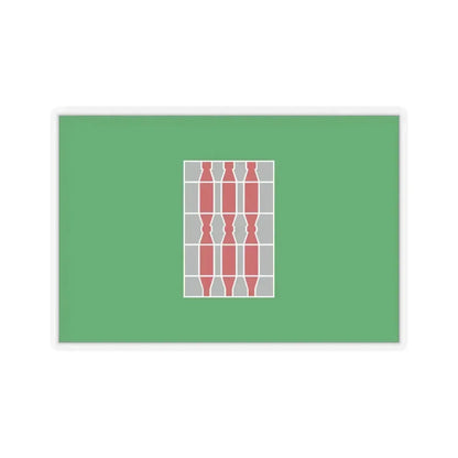 Flag of Umbria Italy - STICKER Vinyl Kiss-Cut Decal 6 Inch Transparent - The Sticker Space