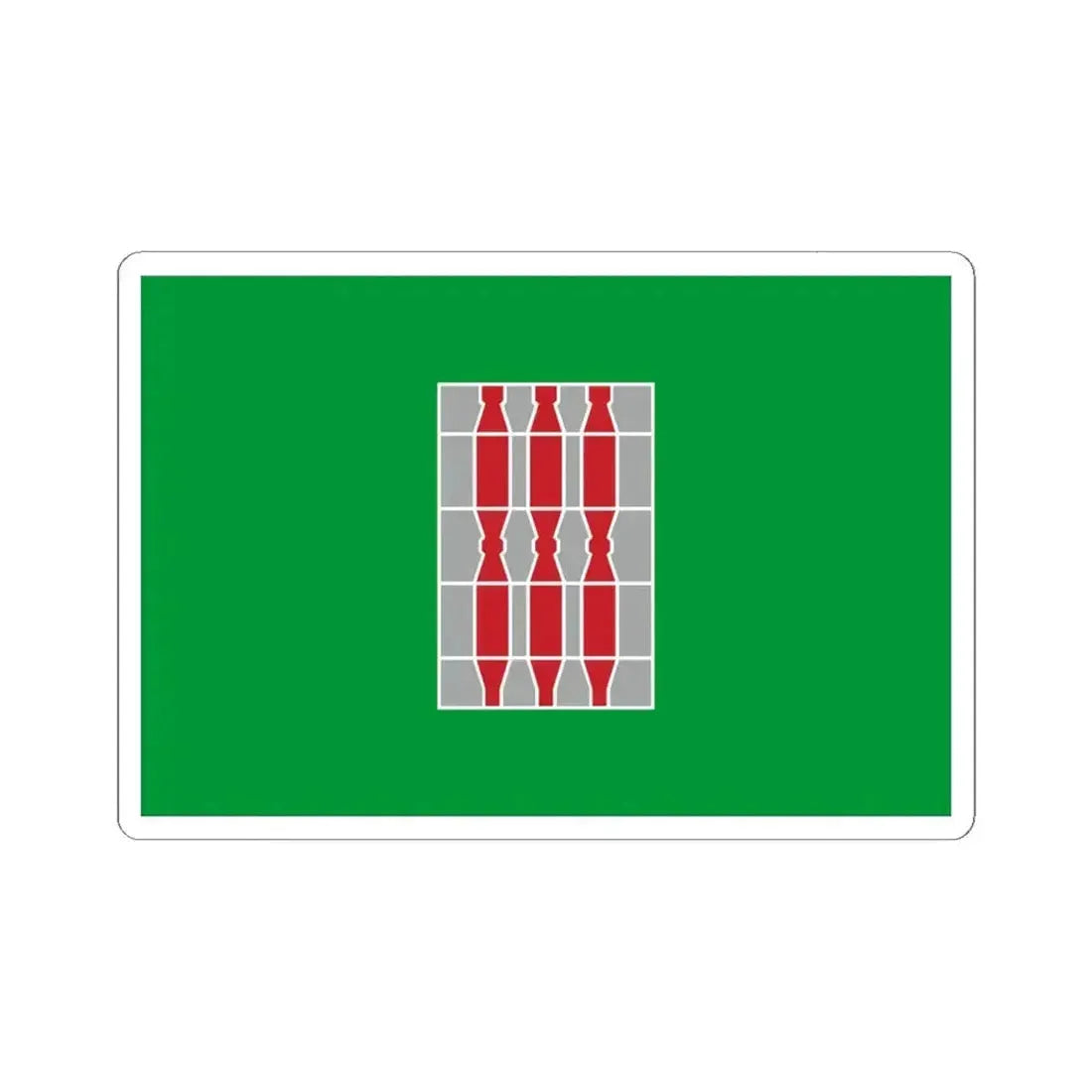 Flag of Umbria Italy - STICKER Vinyl Kiss-Cut Decal 6 Inch White - The Sticker Space