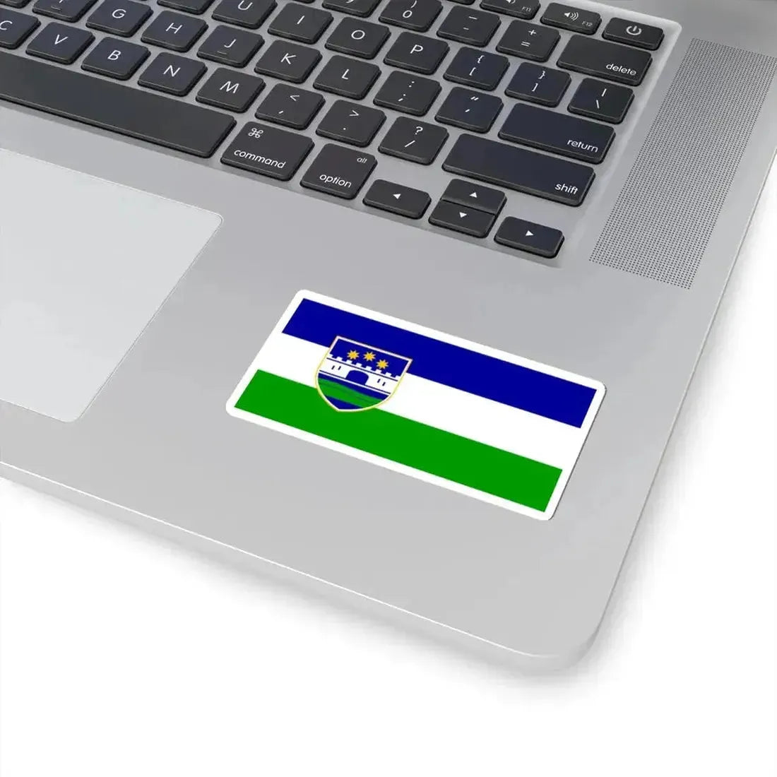 Flag of Una-Sana (Bosnia and Herzegovina) STICKER Vinyl Kiss-Cut Decal - The Sticker Space