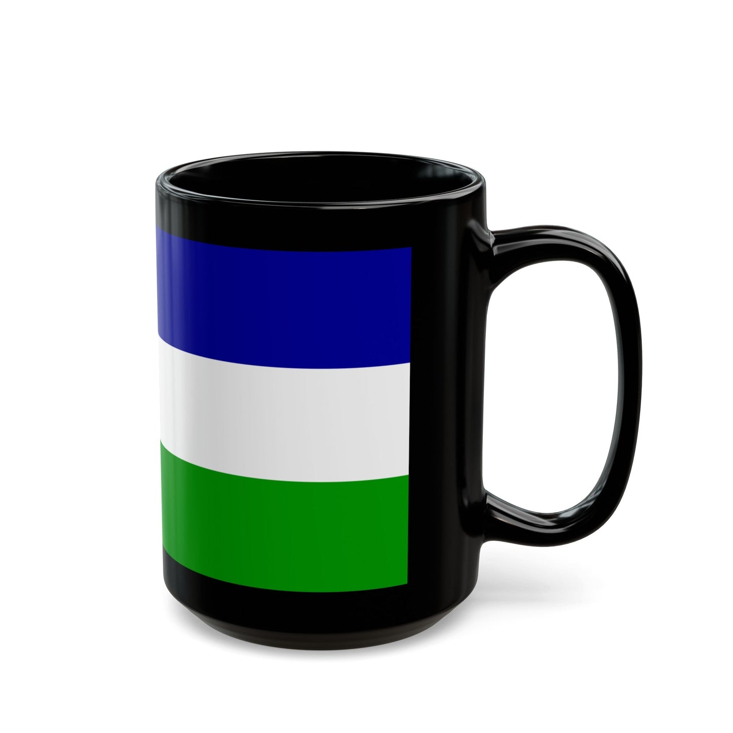 Flag of Una Sana Canton Bosnia and Herzegovina - Black Coffee Mug-The Sticker Space