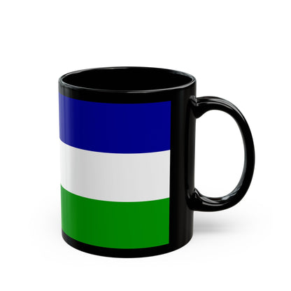 Flag of Una Sana Canton Bosnia and Herzegovina - Black Coffee Mug-The Sticker Space