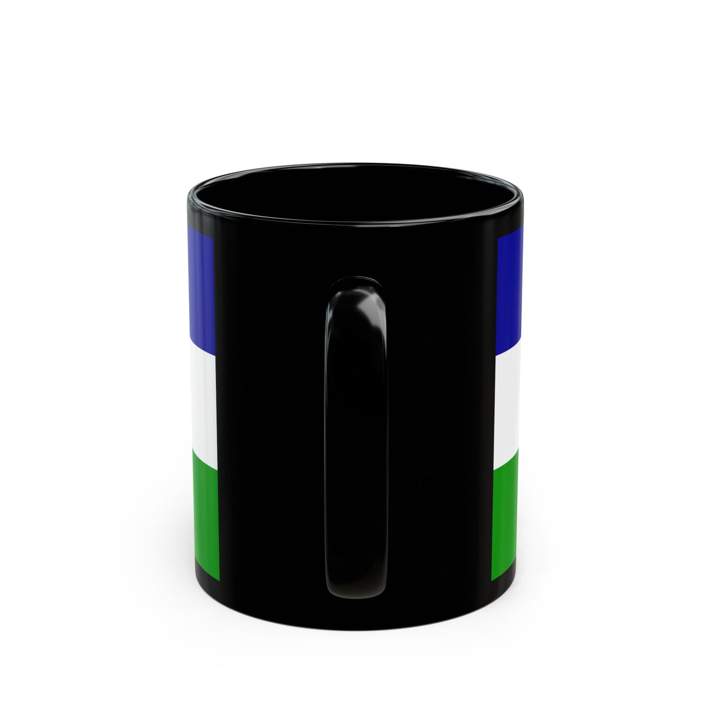 Flag of Una Sana Canton Bosnia and Herzegovina - Black Coffee Mug-The Sticker Space