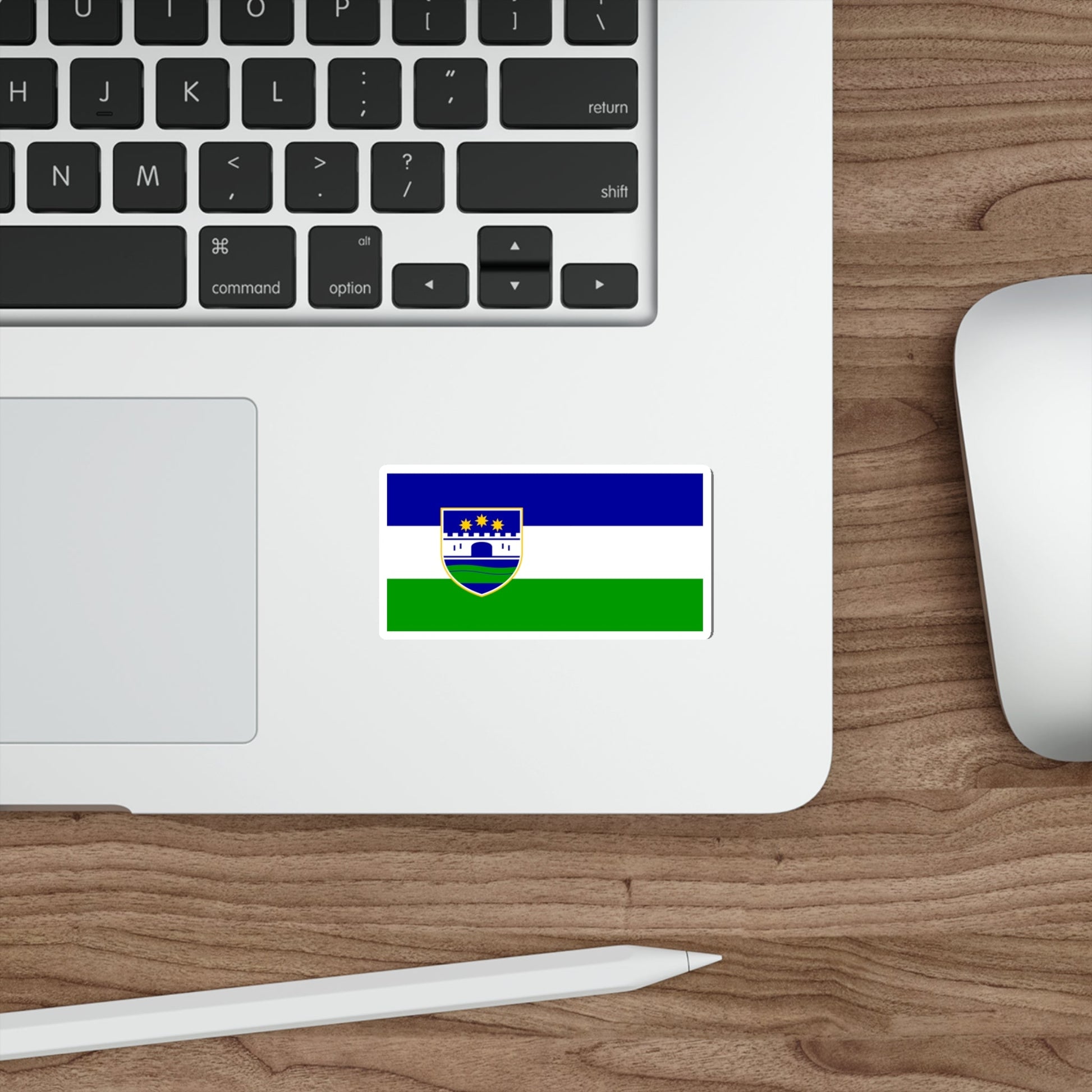 Flag of Una Sana Canton Bosnia and Herzegovina STICKER Vinyl Die-Cut Decal-The Sticker Space