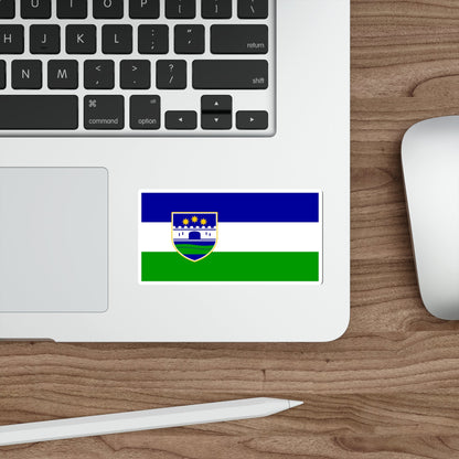 Flag of Una Sana Canton Bosnia and Herzegovina STICKER Vinyl Die-Cut Decal-The Sticker Space