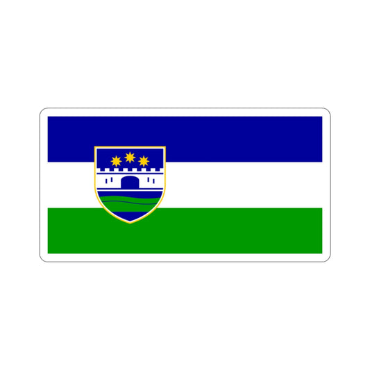 Flag of Una Sana Canton Bosnia and Herzegovina STICKER Vinyl Die-Cut Decal-2 Inch-The Sticker Space