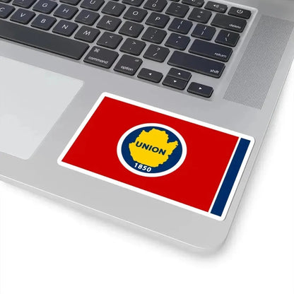 Flag of Union County Tennessee (United States) STICKER Vinyl Kiss-Cut Decal - The Sticker Space