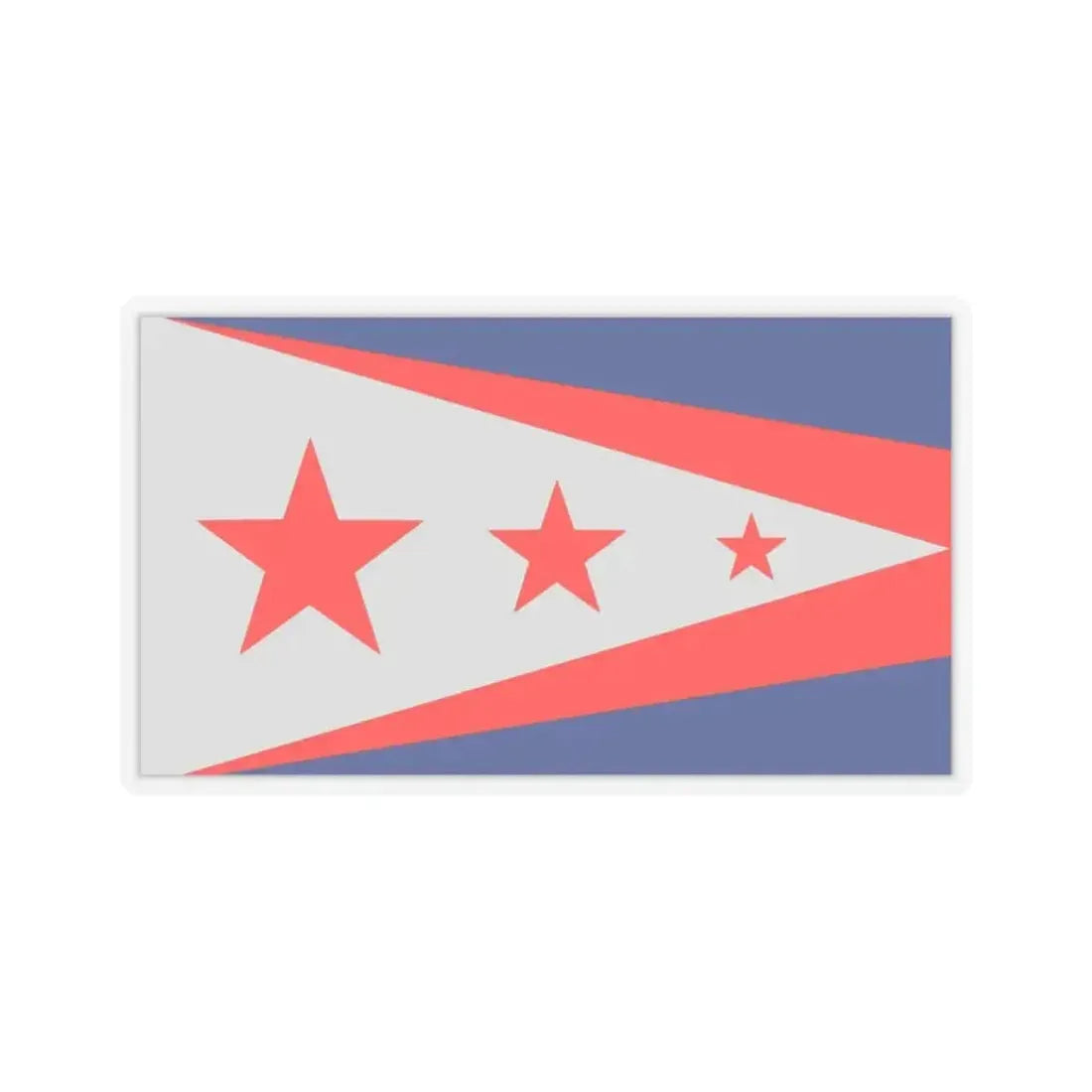 Flag of Union, Kentucky - STICKER Vinyl Kiss-Cut Decal 2 Inch Transparent - The Sticker Space
