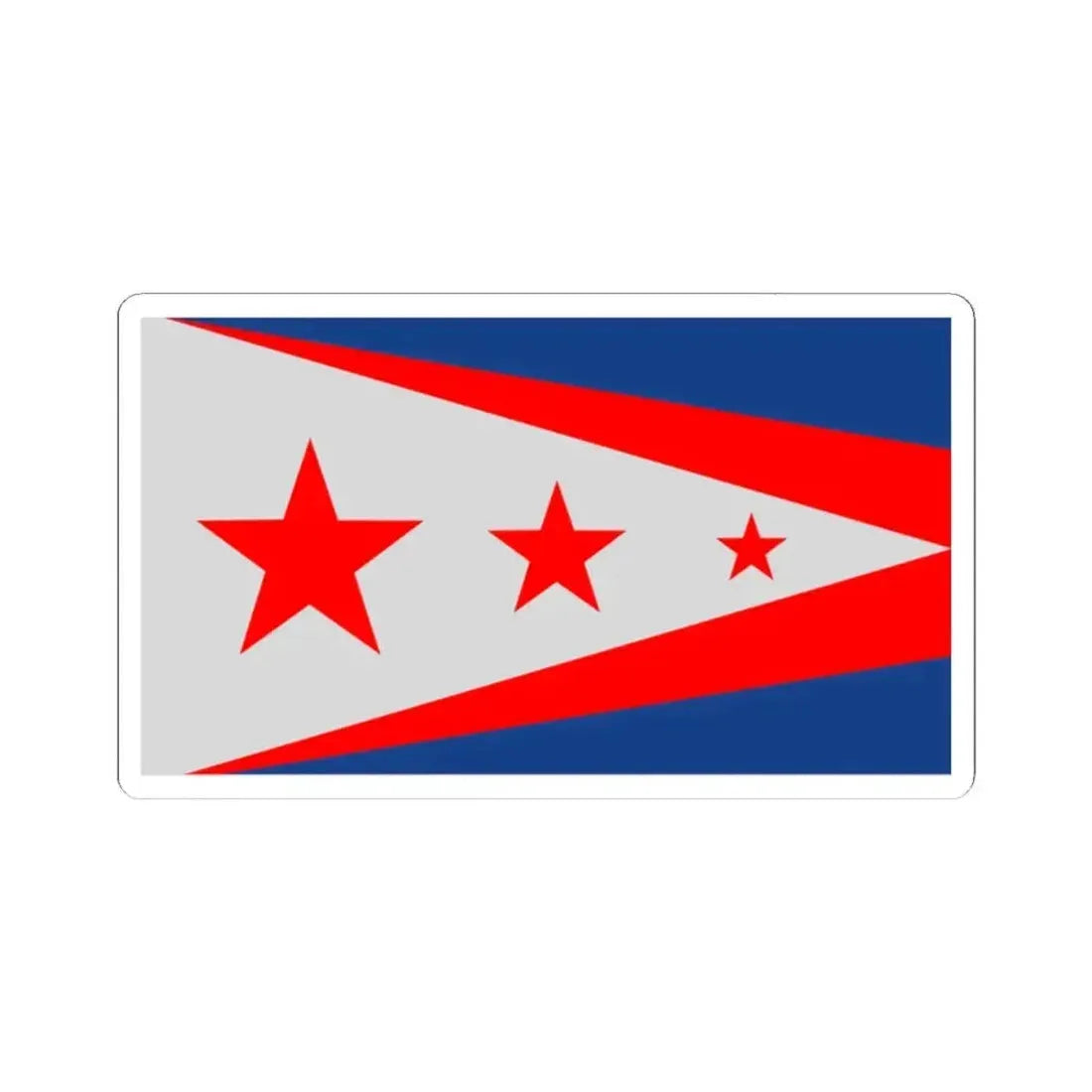 Flag of Union, Kentucky - STICKER Vinyl Kiss-Cut Decal 2 Inch White - The Sticker Space