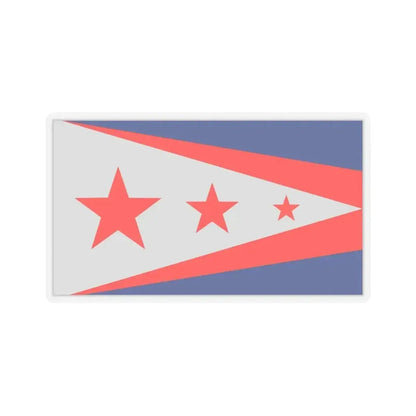 Flag of Union, Kentucky - STICKER Vinyl Kiss-Cut Decal 3 Inch Transparent - The Sticker Space
