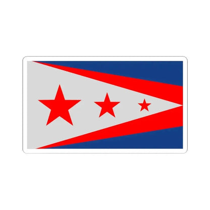 Flag of Union, Kentucky - STICKER Vinyl Kiss-Cut Decal 3 Inch White - The Sticker Space