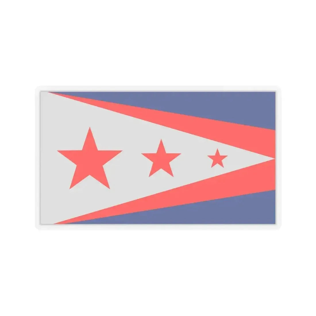 Flag of Union, Kentucky - STICKER Vinyl Kiss-Cut Decal 4 Inch Transparent - The Sticker Space