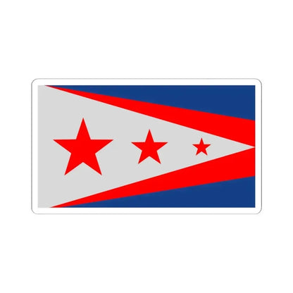 Flag of Union, Kentucky - STICKER Vinyl Kiss-Cut Decal 4 Inch White - The Sticker Space