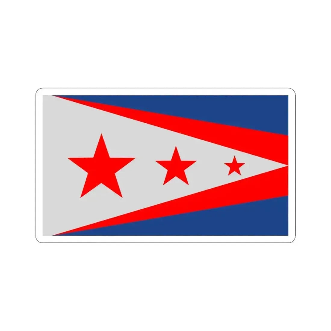 Flag of Union Kentucky (United States) STICKER Vinyl Kiss-Cut Decal 6 Inch White - The Sticker Space